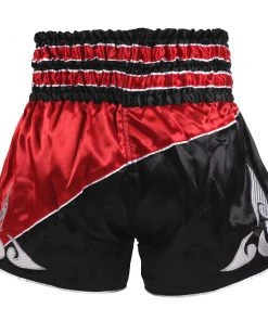 Danger Equipment D.E Fit Special Muay Thai Shorts - Black Red 11 Danger Equipment D.E Fit Special Muay Thai Shorts - Black Red
