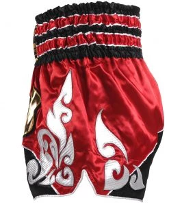 Danger Equipment D.E Fit Special Muay Thai Shorts - Black Red 10 Danger Equipment D.E Fit Special Muay Thai Shorts - Black Red