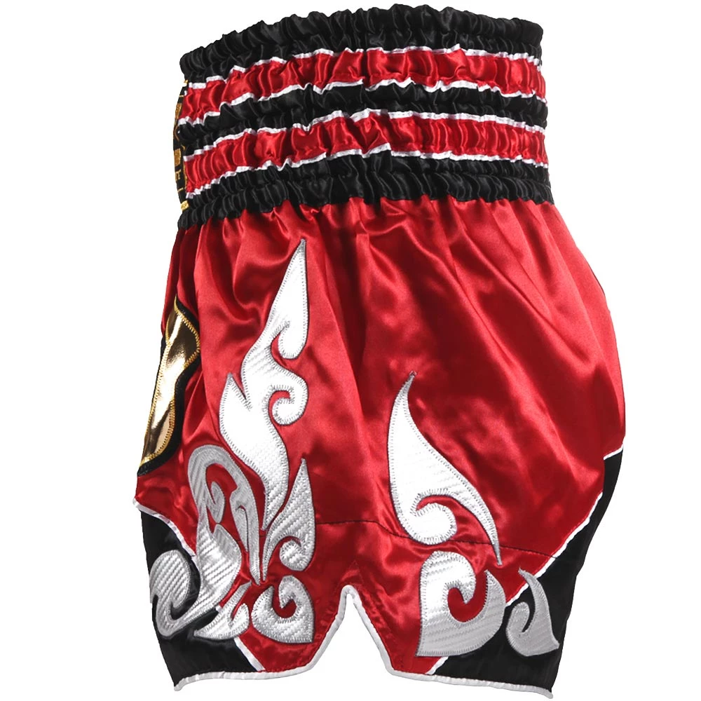 Danger Equipment D.E Fit Special Muay Thai Shorts - Black Red 5 Danger Equipment D.E Fit Special Muay Thai Shorts - Black Red