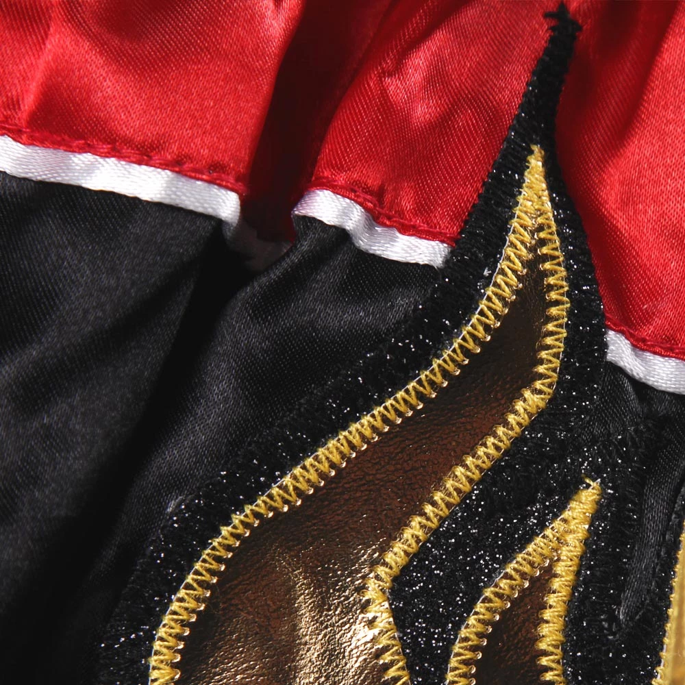 Danger Equipment D.E Fit Special Muay Thai Shorts - Black Red 8 Danger Equipment D.E Fit Special Muay Thai Shorts - Black Red