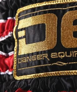 Danger Equipment D.E Fit Special Muay Thai Shorts - Black Red 12 Danger Equipment D.E Fit Special Muay Thai Shorts - Black Red
