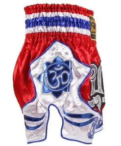 Danger Equipment D.E Fit Special Muay Thai Shorts - Red/White/Blue 9 Danger Equipment D.E Fit Special Muay Thai Shorts - Red/White/Blue