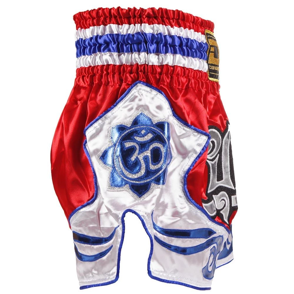 Danger Equipment D.E Fit Special Muay Thai Shorts - Red/White/Blue 5 Danger Equipment D.E Fit Special Muay Thai Shorts - Red/White/Blue