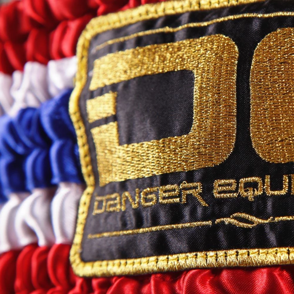 Danger Equipment D.E Fit Special Muay Thai Shorts - Red/White/Blue 7 Danger Equipment D.E Fit Special Muay Thai Shorts - Red/White/Blue