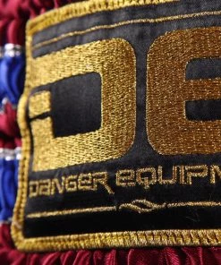 Danger Equipment D.E Fit Special Muay Thai Shorts - Maroon/Gold