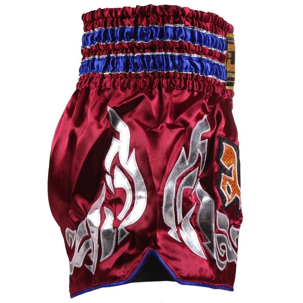 Danger Equipment D.E Fit Special Muay Thai Shorts - Maroon/Gold 6 Danger Equipment D.E Fit Special Muay Thai Shorts - Maroon/Gold