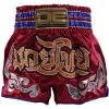 Danger Equipment D.E Fit Special Muay Thai Shorts - Maroon/Gold 2 Danger Equipment D.E Fit Special Muay Thai Shorts - Maroon/Gold