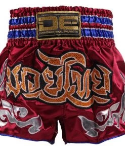 Danger Equipment D.E Fit Special Muay Thai Shorts - Maroon/Gold