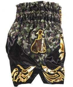 Danger Equipment D.E Fit Special Muay Thai Shorts - Camo/Gold