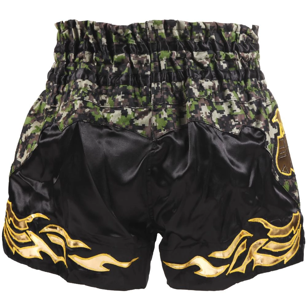 Danger Equipment D.E Fit Special Muay Thai Shorts - Camo/Gold 7 Danger Equipment D.E Fit Special Muay Thai Shorts - Camo/Gold