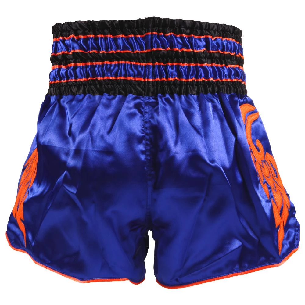 Danger Equipment D.E Fit Special Muay Thai Shorts - Blue/Silver 4 Danger Equipment D.E Fit Special Muay Thai Shorts - Blue/Silver