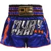 Danger Equipment D.E Fit Special Muay Thai Shorts - Blue/Silver 2 Danger Equipment D.E Fit Special Muay Thai Shorts - Blue/Silver
