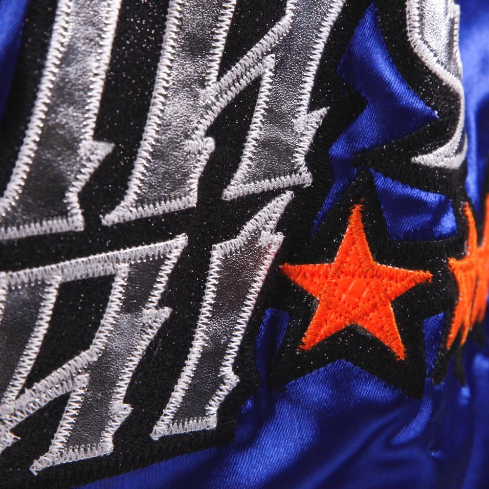 Danger Equipment D.E Fit Special Muay Thai Shorts - Blue/Silver 5 Danger Equipment D.E Fit Special Muay Thai Shorts - Blue/Silver