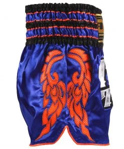 Danger Equipment D.E Fit Special Muay Thai Shorts - Blue/Silver 10 Danger Equipment D.E Fit Special Muay Thai Shorts - Blue/Silver