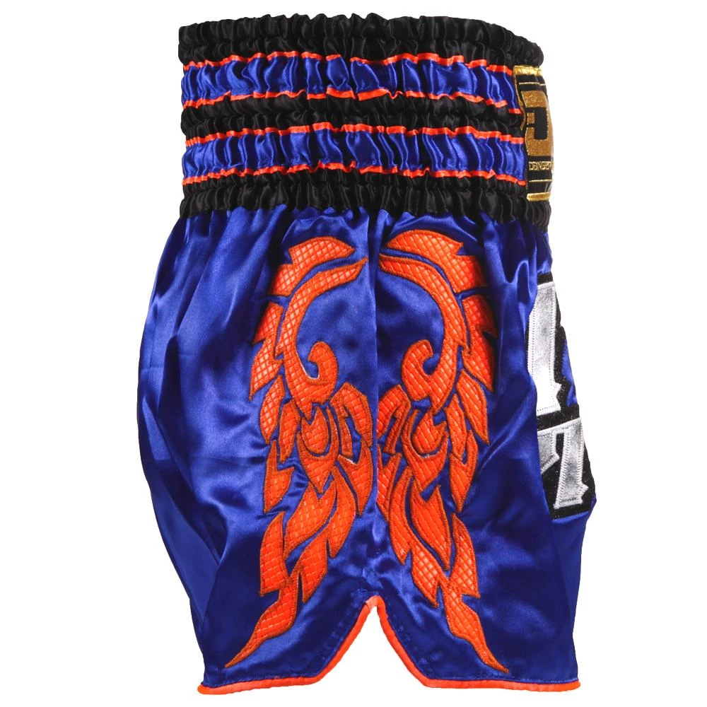 Danger Equipment D.E Fit Special Muay Thai Shorts - Blue/Silver 6 Danger Equipment D.E Fit Special Muay Thai Shorts - Blue/Silver