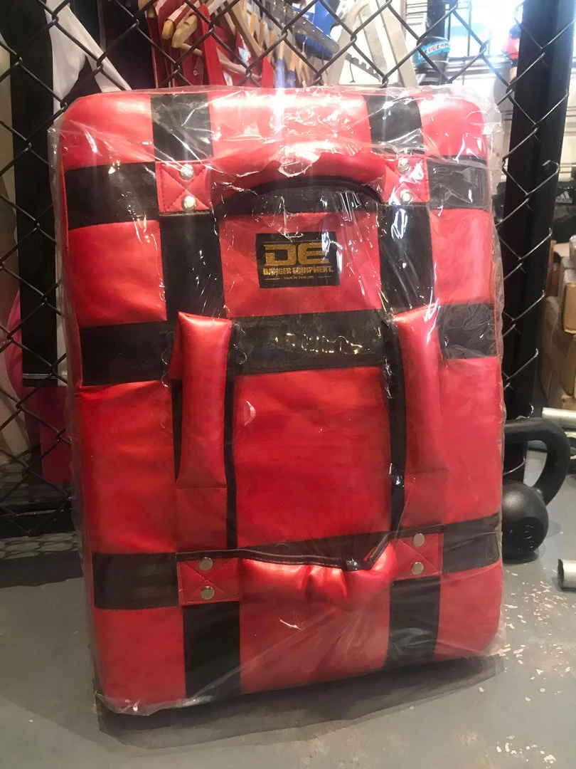 Danger Equipment Thai Kick Shield - Red 4 Danger Equipment Thai Kick Shield - Red