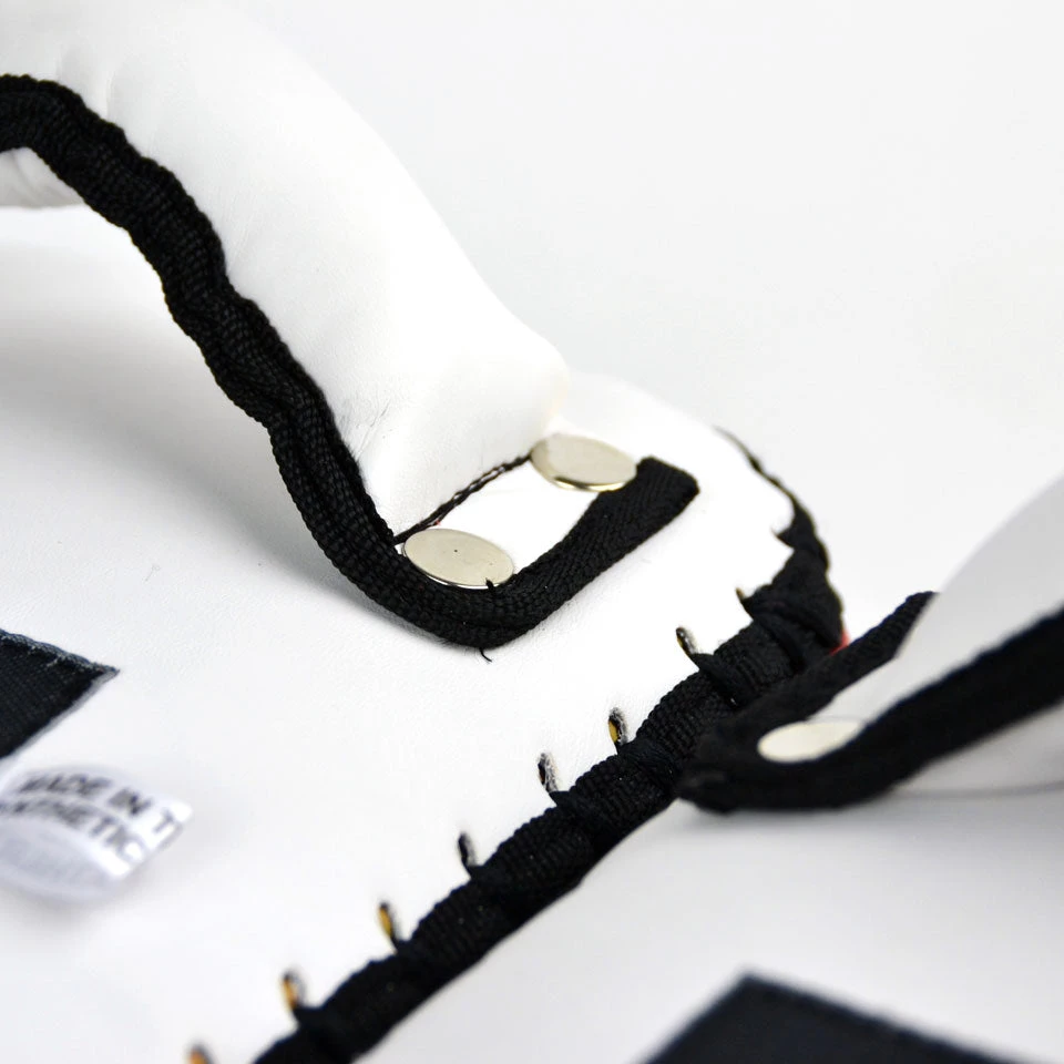 KPS2 MTG Pro White-Red Synthetic Thai Kick Pads 4 KPS2 MTG Pro White-Red Synthetic Thai Kick Pads