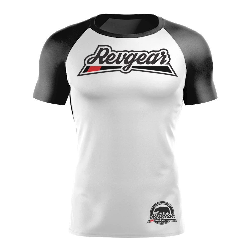 Revgear Short Sleeve Rashguard - White Rashguards 3 Revgear Short Sleeve Rashguard - White Rashguards