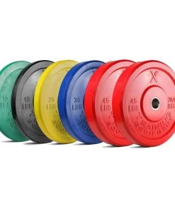 FITNESS & CONDITIONING Rocksolid Olympic Bumper Weights PAIRS (5kg-25kg)