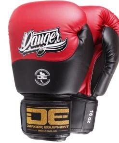 FIGHT GLOVES Danger Equipment Evolution Boxing Gloves - Black/Red
