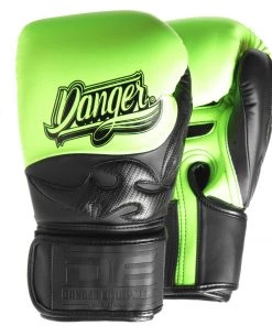 Muay Thai Boxing Gloves - Sak Muay By Danger Equipment - Yellow/Black