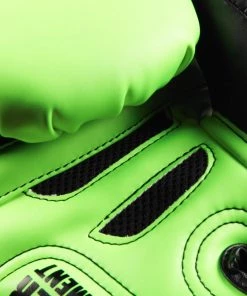 Muay Thai Boxing Gloves - Sak Muay By Danger Equipment - Yellow/Black