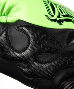 Muay Thai Boxing Gloves - Sak Muay By Danger Equipment - Yellow/Black 9 Muay Thai Boxing Gloves - Sak Muay By Danger Equipment - Yellow/Black