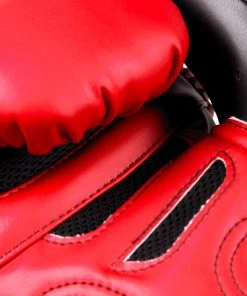 Muay Thai Boxing Gloves - Sak Muay By Danger Equipment - - Red/Black