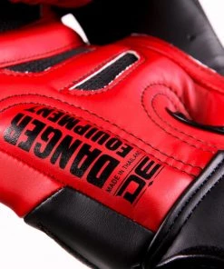 Muay Thai Boxing Gloves - Sak Muay By Danger Equipment - - Red/Black 9 Muay Thai Boxing Gloves - Sak Muay By Danger Equipment - - Red/Black