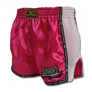 Danger Equipment D.E Low Waist Satin Shorts - Pink 3 Danger Equipment D.E Low Waist Satin Shorts - Pink