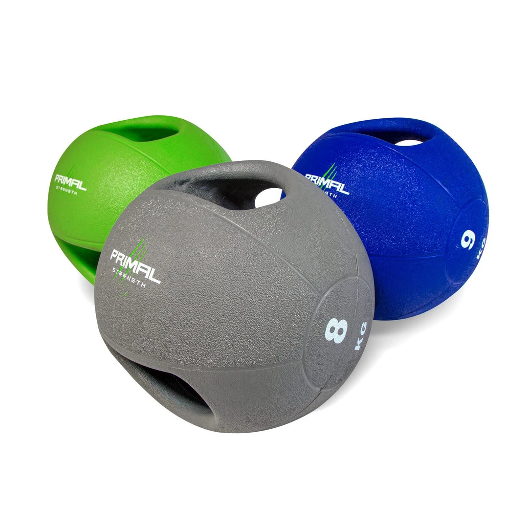 Medicine/Wall/Slam Balls Primal Strength Double Handle Medicine Ball 3 Medicine/Wall/Slam Balls Primal Strength Double Handle Medicine Ball