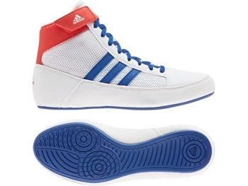 Adidas Havoc K Wrestling Boot White/Blue/Red KIDS 3 Adidas Havoc K Wrestling Boot White/Blue/Red KIDS