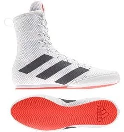 Adidas Box Hog 3 Boxing Boots - White/Black/Red Boxing & Wrestling Boots