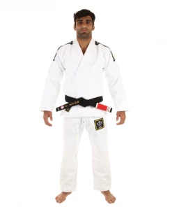 Kingz Basic 2.0 BJJ Gi With FREE White Belt - White KIMONOS