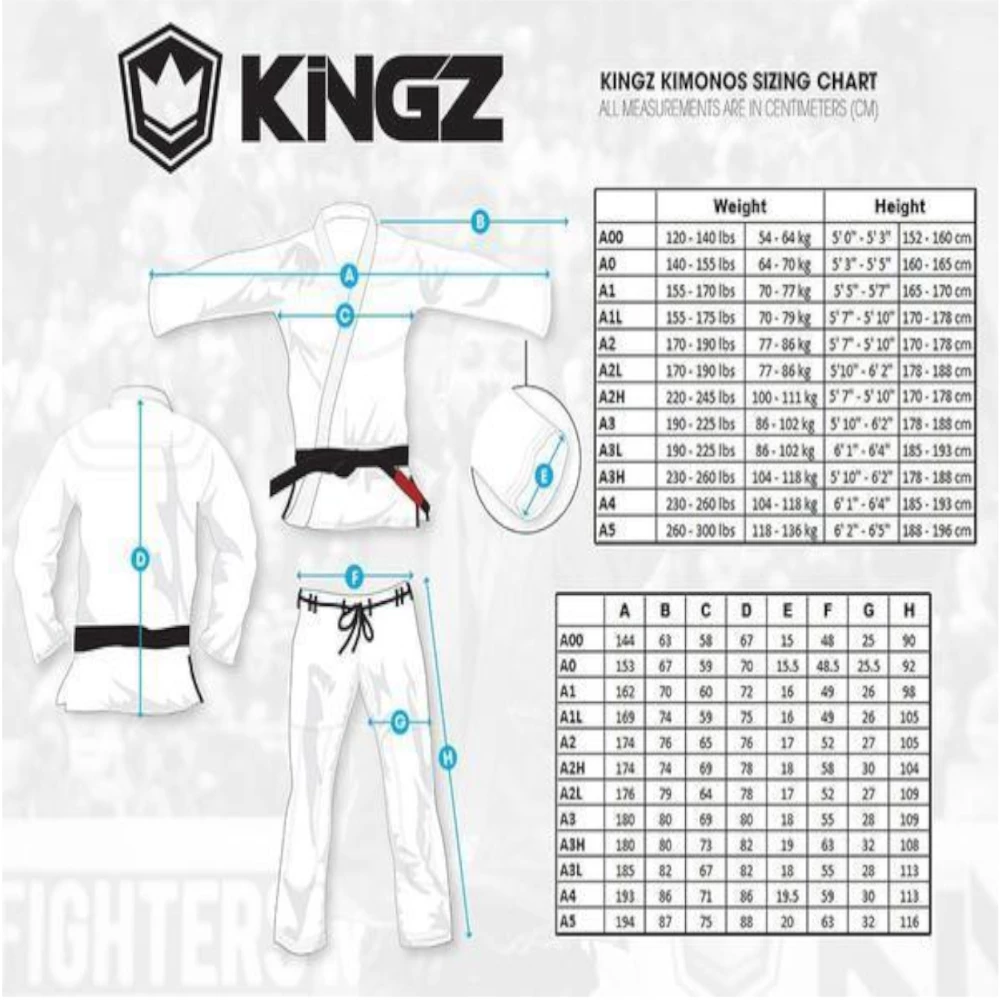Kingz Basic 2.0 BJJ Gi With FREE White Belt - Blue KIMONOS 8 Kingz Basic 2.0 BJJ Gi With FREE White Belt - Blue KIMONOS