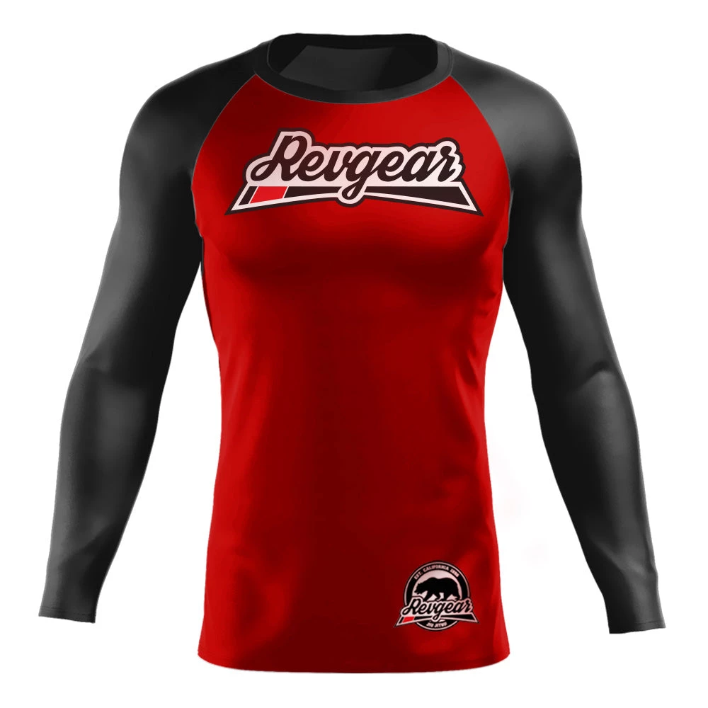 Revgear Long Sleeve Rashguard - Red Rashguards 3 Revgear Long Sleeve Rashguard - Red Rashguards