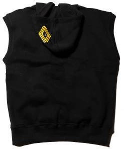 Union Boxing Sleeveless Hoodie - Black