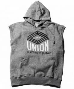 Union Boxing Sleeveless Hoodie - Grey