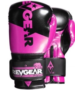 Revgear Pinnacle Boxing Gloves- Black Pink
