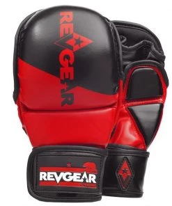 Revgear PINNACLE MMA SPARRING GLOVES - RED/BLACK
