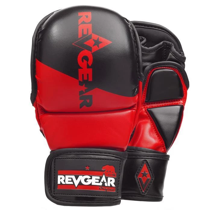 Revgear PINNACLE MMA SPARRING GLOVES - RED/BLACK 3 Revgear PINNACLE MMA SPARRING GLOVES - RED/BLACK