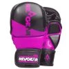 Revgear PINNACLE MMA SPARRING GLOVES - BLACK/PINK FIGHT GLOVES