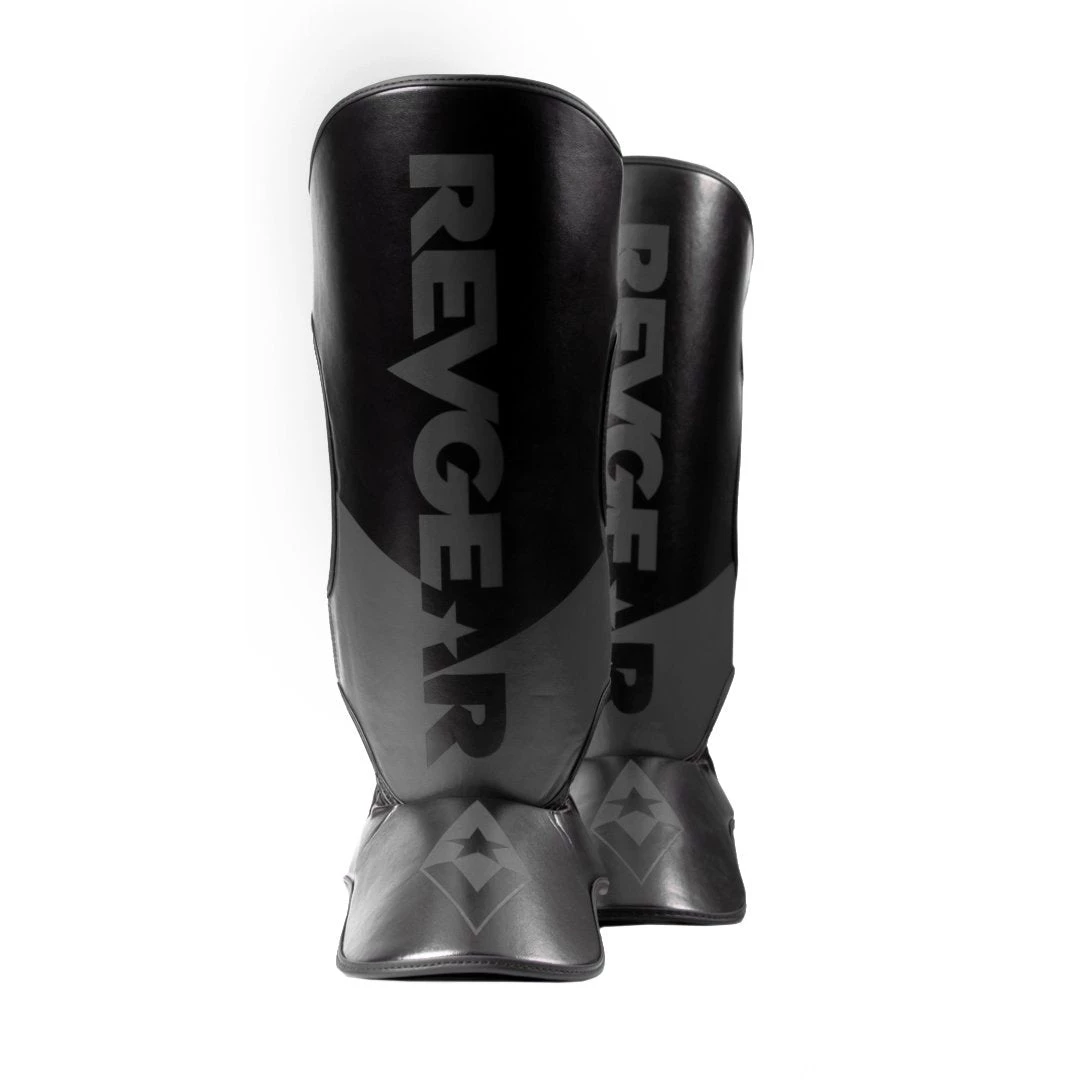Revgear Pinnacle Shin Guards - Black/Black 3 Revgear Pinnacle Shin Guards - Black/Black