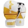 Revgear PINNACLE MMA SPARRING GLOVES - WHITE/GOLD FIGHT GLOVES 1 Revgear PINNACLE MMA SPARRING GLOVES - WHITE/GOLD FIGHT GLOVES