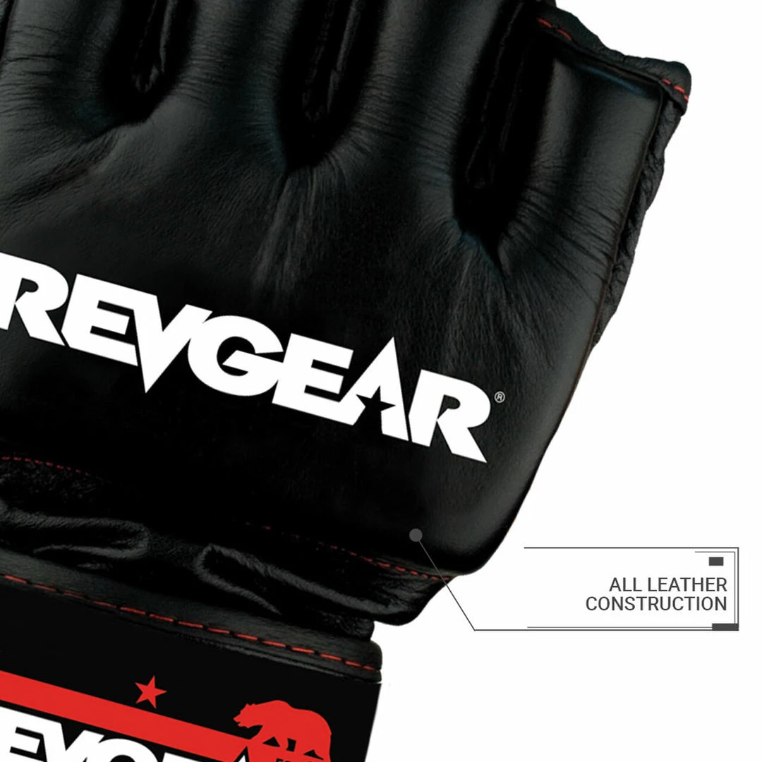 FIGHT GLOVES Revgear Pro Series Challenger 2 MMA Gloves - 4oz Competition Black 6 FIGHT GLOVES Revgear Pro Series Challenger 2 MMA Gloves - 4oz Competition Black