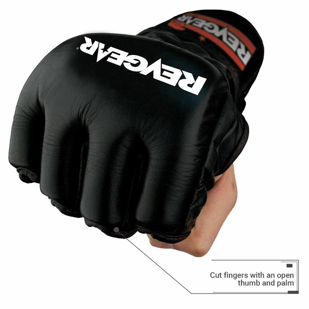 FIGHT GLOVES Revgear Pro Series Challenger 2 MMA Gloves - 4oz Competition Black 8 FIGHT GLOVES Revgear Pro Series Challenger 2 MMA Gloves - 4oz Competition Black