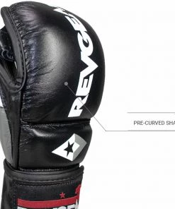 REVGEAR PRO SERIES MS1 MMA TRAINING AND SPARRING GLOVE - BLACK FIGHT GLOVES