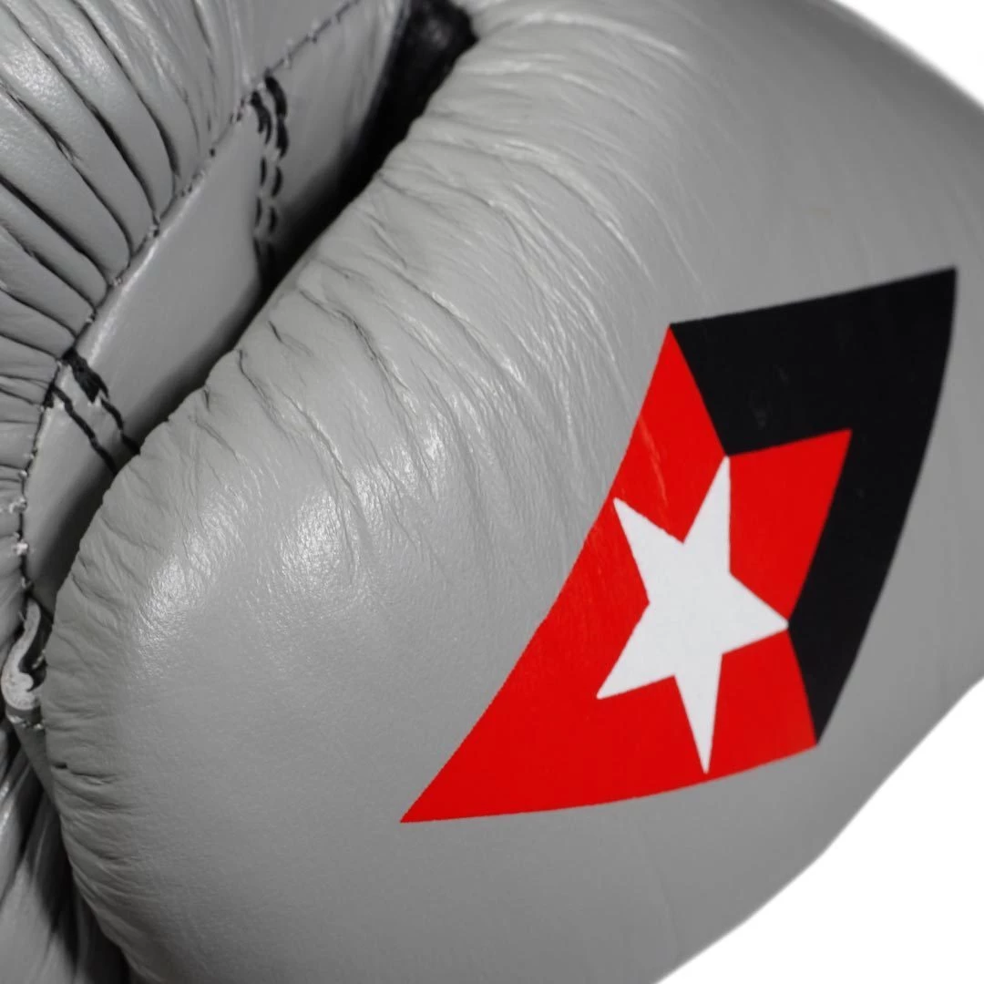 FIGHT GLOVES Revgear Professional Competition Boxing Gloves - Grey/Black 4 FIGHT GLOVES Revgear Professional Competition Boxing Gloves - Grey/Black