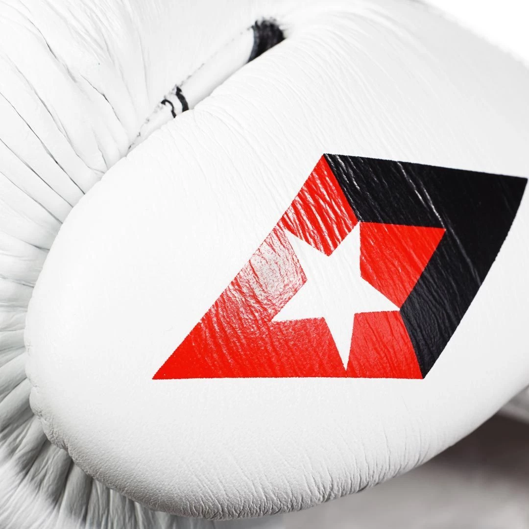 Revgear Professional Competition Boxing Gloves - White/Black FIGHT GLOVES 4 Revgear Professional Competition Boxing Gloves - White/Black FIGHT GLOVES