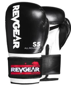 FIGHT GLOVES Revgear S5 All Rounder Boxing Glove - Black White